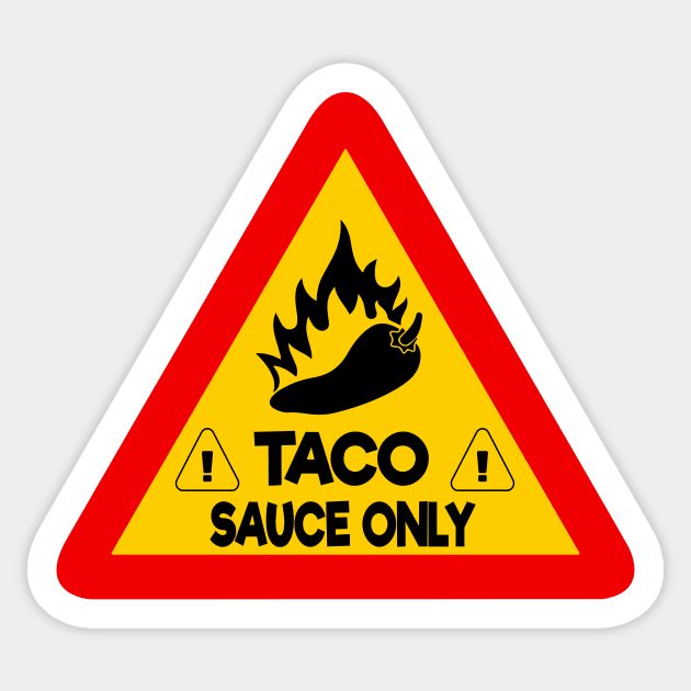 TACO SAUCE ONLY Decal Sticker taco bell stickers taco bell planner stickers food stickers Toyota Tacoma Sticker by magdynstein